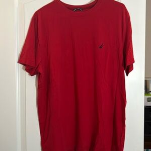 Nautica red logo comfort fit stretch tee large
